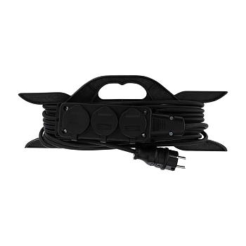 Удлинитель-шнур на рамке КГ 3х1,5, 10м, 3 гнезда, морозостойкий, с/з, 16А, 3500Вт, IP44 (Сделано в России) REXANT