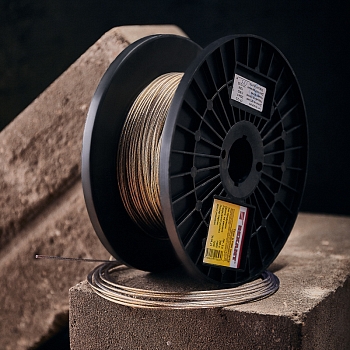 Трос стальной в ПВХ оплетке d=2,0мм, прозрачный (бухта 200м) REXANT