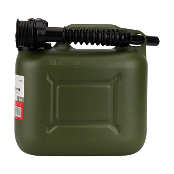 Канистра для ГСМ и технических жидкостей, вертикальная, 5л, пластиковая, усиленная REXANT