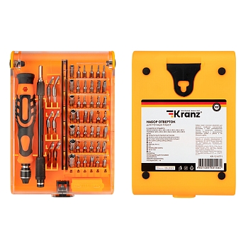 Набор отверток для точных работ 54 предмета KRANZ