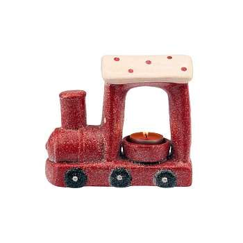 Керамический подсвечник Паровоз 17,1х7,1х14,7 см