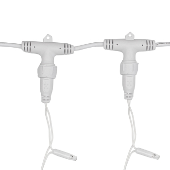 Гирлянда светодиодная Занавес 2х3м 600 LED СИНИЙ белый ПВХ IP65 эффект мерцания 230В  нужен блок 303-500-1 NEON-NIGHT