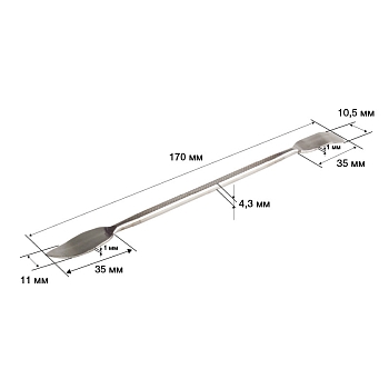 Спуджер металлический широкий (лопатка двухсторонняя) 170мм REXANT
