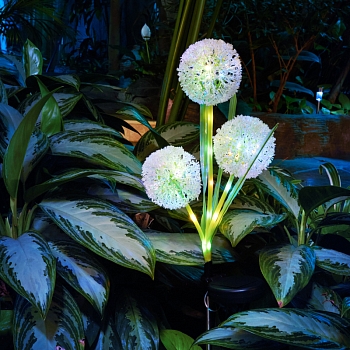 Светильник грунтовый Одуванчик, RGB, встроенный аккумулятор, солнечная панель REXANT