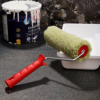 Валик  полиакрил зеленый, ворс 18 мм, ширина ролика 180 мм, Ø 42 мм, бюгель 6мм, d 42 мм REXANT