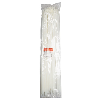 Стяжка кабельная нейлоновая 700x9,0мм, белая (100 шт/уп) REXANT