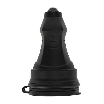 Розетка влагозащищенная переносная с крышкой 1 гнездо, 2P+PE, 230В, 16А, IP44, каучук, черная PROconnect