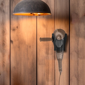 Держатель для угловых шлифмашинок до 230мм, настенный, черный REXANT