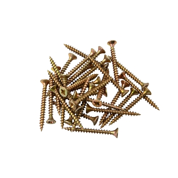 Саморез универсальный 3,5х35 мм, желтый цинк, пакет (50 шт/уп) KRANZ