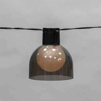 Гирлянда садовая Эбби, 335 см, 3000К, встроенный аккумулятор, солнечная панель, коллекция Лондон REXANT