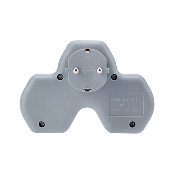 Двойник электрический 16А с/з и защитными шторками + 2 USB порта, 2,4 А, белый REXANT