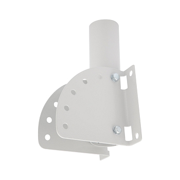 Кронштейн накладной / под бандажную ленту с переменным углом белый (230х150х150, Ø 51) REXANT  арт.607-300; 607-301;607-303