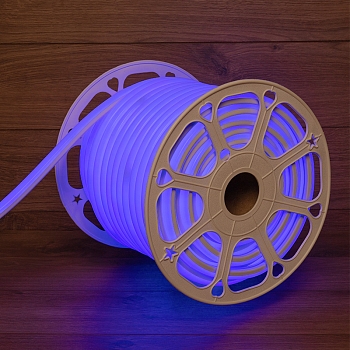 Гибкий неон 16х16мм форма D 144 LED/м СИНИЙ 230В бухта 50м (c комплектом подключения) NEON-NIGHT