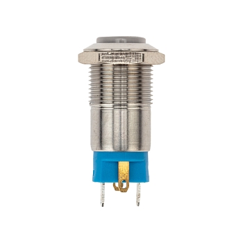 Кнопка антивандальная Ø12 36В(LED) Б/Фикс (4с) OFF-(ON) синяя (A-12-C2) REXANT