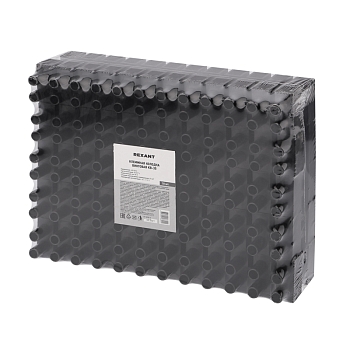 Клеммная винтовая колодка KВ-35 10-35, ток 80 A, полипропилен черный REXANT (10 шт./уп.)