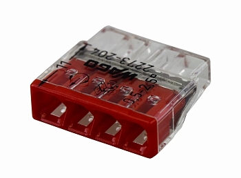 2273-204 Экспресс-клемма 4-проводная до 2,5 мм², (100 шт./уп.) WAGO