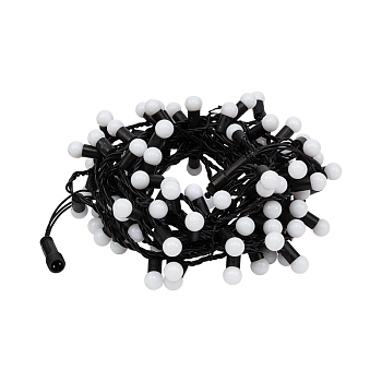 Гирлянда светодиодная Мультишарики Ø17,5мм 10м 100 LED RGB черный ПВХ IP65 быстрая смена цвета 230В нужен блок 303-500 NEON-NIGHT