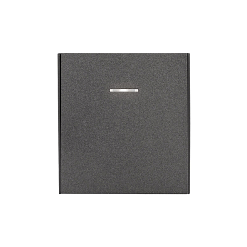 Выключатель STRONG 1 кл проходной (переключатель) с подсветкой 10А с/у графит KRANZ