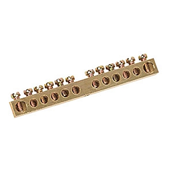 Шина PEN «земля-ноль» 6х9мм 12/1 (12 групп/крепеж по центру) REXANT