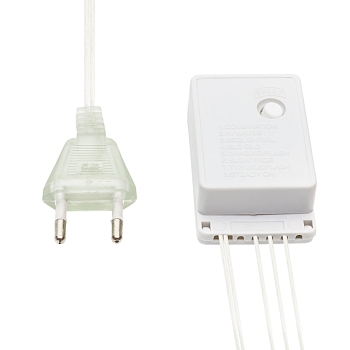 Гирлянда Сеть 1,8х1,5м, прозрачный ПВХ, 180 LED ТЕПЛЫЙ БЕЛЫЙ