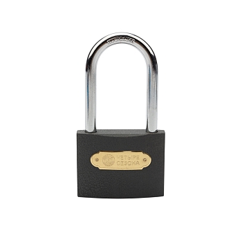 Замок навесной серия Чугун 75мм длинная дужка ЧЕТЫРЕ СЕЗОНА