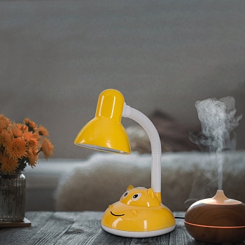 Светильник Пчеленок на основании, с цоколем Е27, 60 Вт, цвет подсолнух REXANT