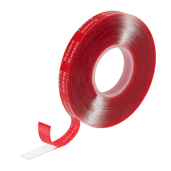 Лента клейкая двухсторонняя прозрачная, на VHB акриловой основе, 10 мм х 5 м REXANT