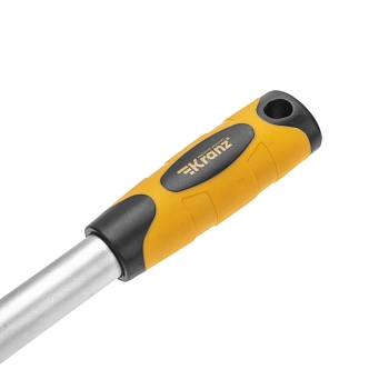 Ключ телескопический трещоточный 1/2, 330-460мм, CrV, двухкомпонентная рукоятка KRANZ