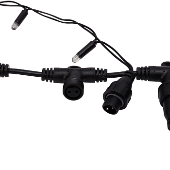 Гирлянда светодиодная Занавес 2х6м 768 LED БЕЛЫЙ черный ПВХ IP65 постоянное свечение 230В нужен блок 303-500 NEON-NIGHT