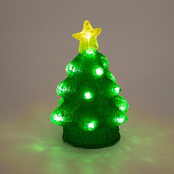 Акриловая светодиодная фигура Елочка 15х15х22 см, 20 светодиодов, батарейки 2хAA (не входят в комплект) NEON-NIGHT