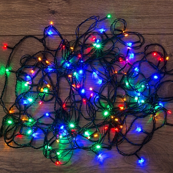 Гирлянда светодиодная универсальная 300 LED МУЛЬТИКОЛОР 15 метров с контроллером