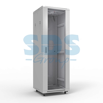 Шкаф напольный 19" 22U 600х600мм, передняя и задняя дверь перфорация, RAL 7035 REXANT