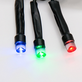 Гирлянда Твинкл Лайт 10 м, темно-зеленый ПВХ, 80 LED, цвет мультиколор