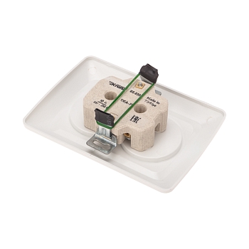 DEA Розетка 2-ая керамика б/з с/у 10А Бел KRANZ