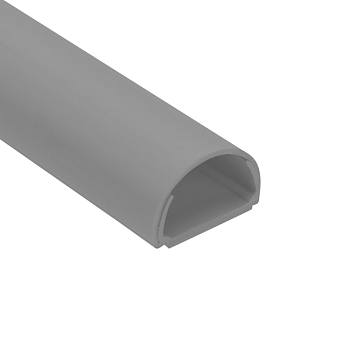 Кабель-канал полукруглый усиленный 13х30мм, серый (40 м/уп) REXANT