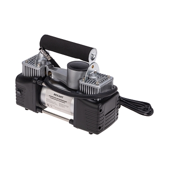 Компрессор автомобильный усиленный двухпоршневой (75л/мин, 10 АТМ) REXANT