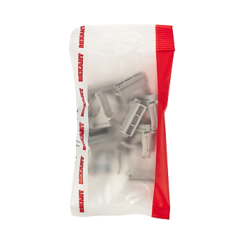 Крепеж-клипса для трубы ø25мм серая (10 шт/уп) REXANT