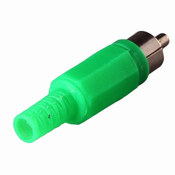 РАЗЪЁМ  шт  RCA  "Зеленый"  пайка  REXANT