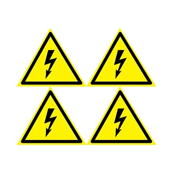 Наклейка знак электробезопасности «Опасность поражения электротоком» 130х130х130мм 5 шт. REXANT