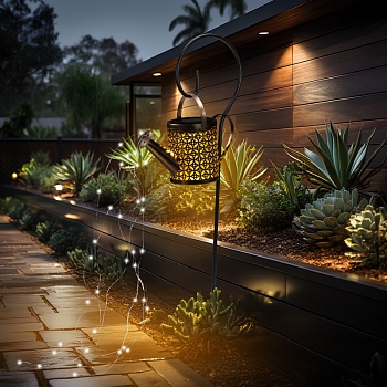 Светильник грунтовый Лейка, 3000К, встроенный аккумулятор, солнечная панель, коллекция Стамбул REXANT