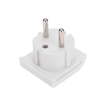 Адаптер сетевой (переходник) с универсальной на Евро вилку F/C2 «Квадрат» 10А б/з белый REXANT