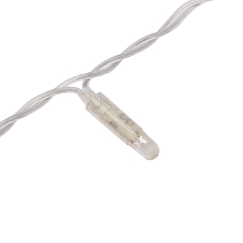 Гирлянда светодиодная Занавес 2х3м 600 LED ТЕПЛЫЙ БЕЛЫЙ прозрачный ПВХ IP65 эффект мерцания 230В нужен блок 303-500-1