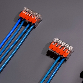 Универсальная компактная клемма СМК 221-415, 5-прoводная до 4,0 мм² (блистер 10 шт./уп.) REXANT