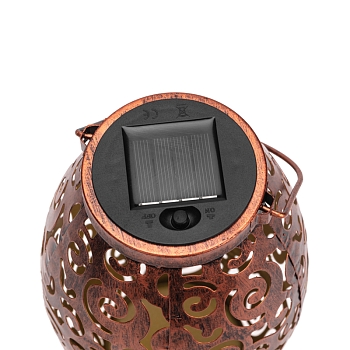 Светильник садовый Фенер, 3000К, встроенный аккумулятор, солнечная панель, коллекция Стамбул REXANT