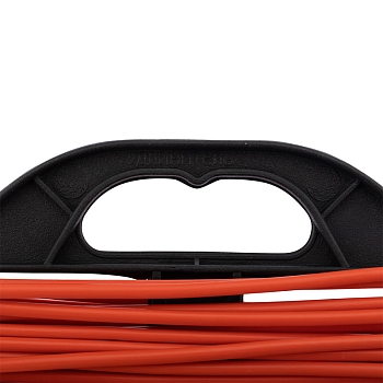 Удлинитель-шнур на рамке PROconnect ПВС 2х0.75, 30 м, б/з, 6 А, 1300 Вт, IP20, оранжевый (Сделано в России)