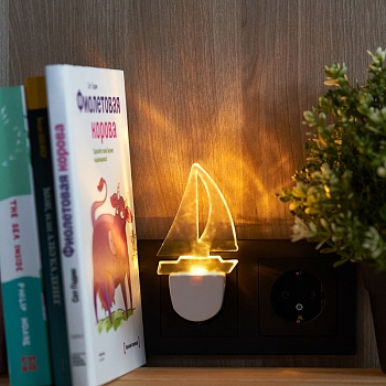 Ночник светодиодный ПАРУС ОДИНОКИЙ белое свечение, 230В REXANT