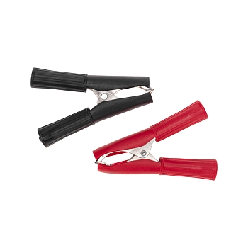 Зажим крокодил в изоляторе, длина 75мм, ток 30A, 2 шт., пакет БОПП REXANT