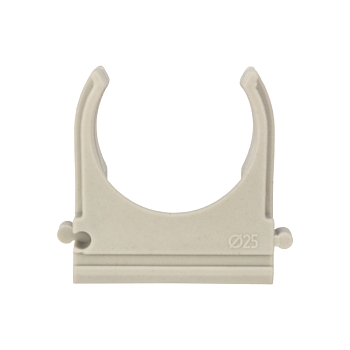 Крепеж-клипса для трубы ø25мм серая (10 шт/уп) REXANT