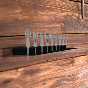 Держатель-органайзер для отверток, настенный, черный REXANT