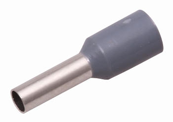 Наконечник штыревой втулочный изолированный F-18 мм 4 мм² (НШВи 4.0-18) серый REXANT